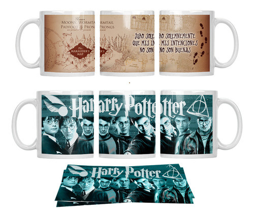Plantillas Diseño Sublimar Tazas Harry Potter Frases Mágica 0