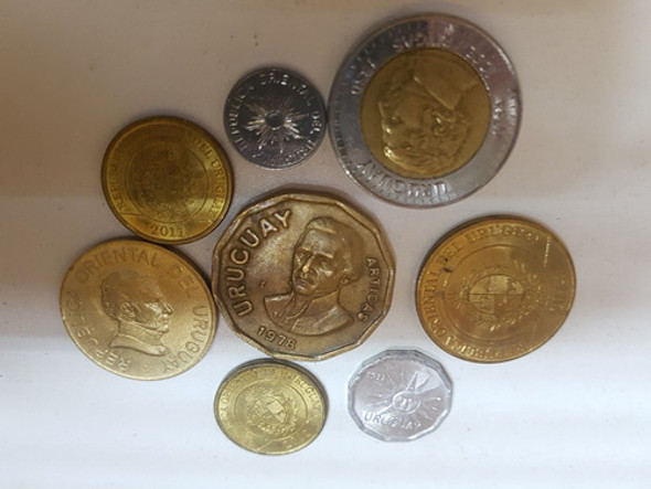 Lote Monedas Uruguay Antiguas 1977 A 2014 1