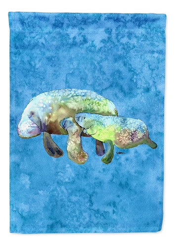 Caroline's Treasures 8660gf Manatee Garden Flag Mailbox Flag 0