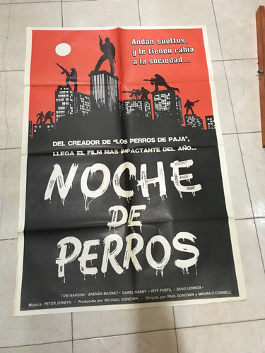 Antiguo Afiche De Cine- Noche De Perros- Envio 0