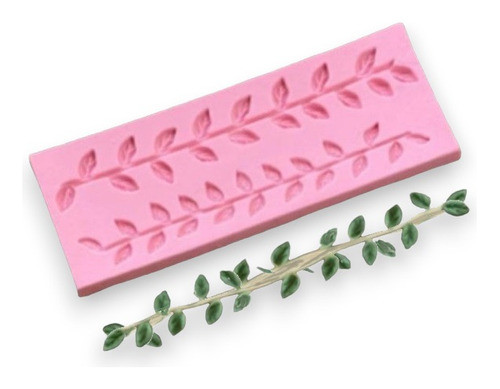 Molde De Silicone Cordao De Folhas Para Decorar 0