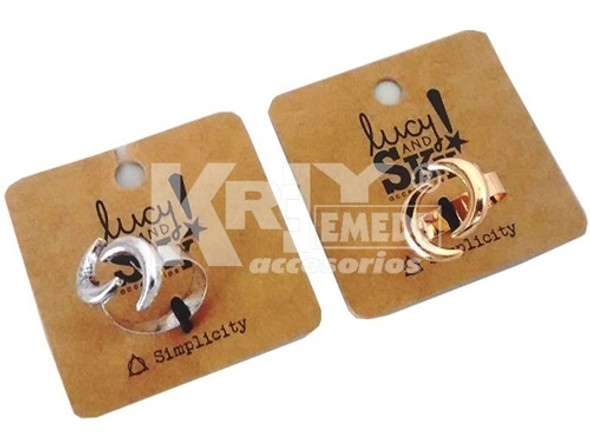 Anillo Dos Lunas Plateado Dorado Nro. 17-18 Por Mayor X 12 U 0 Anillo Dos Lunas Plateado Dorado Nro. 17-18 Por Mayor X 12 U 0