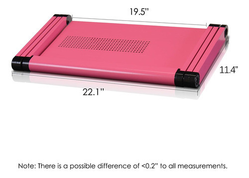 Furinno K6-pi Mesa Aluminio Ergonómica Portátil Plegable 1