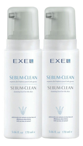 Exel Sebum Clean 2 Unidades Skincare Limpieza Cuidado Facial 0