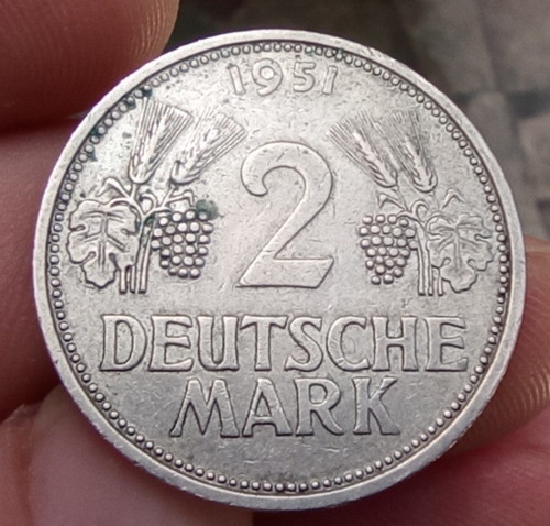 Alemania 2 Marcos 1951 F Escasa 1