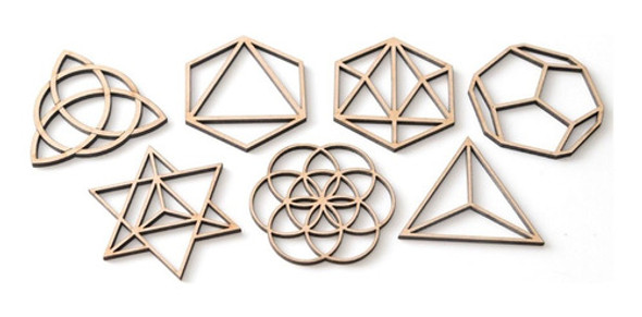 Geometría Sagrada Caladas Fibro Fácil 30cm - Varios Modelos 1