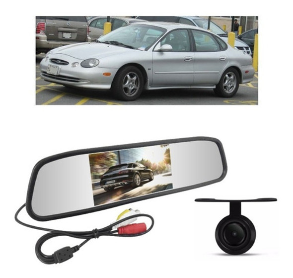 Retrovisor Tela Lcd + Camera De Ré Borboleta Ford Taurus 0
