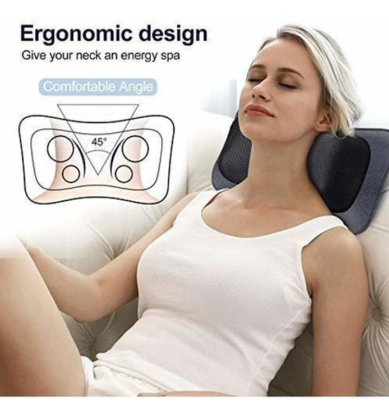 Masajeador Espalda Calor Cuello Eléctrico Amasado Relajante 1 Masajeador Espalda Calor Cuello Eléctrico Amasado Relajante 1