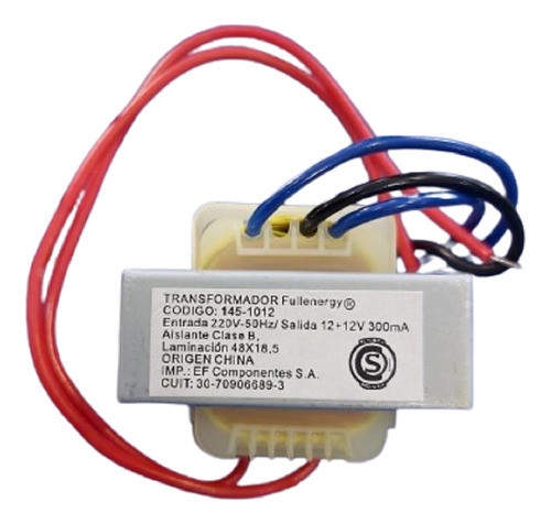 Transformador 12+12v 0.3a 300ma 24v Medidas Laminado: 48x18. 1