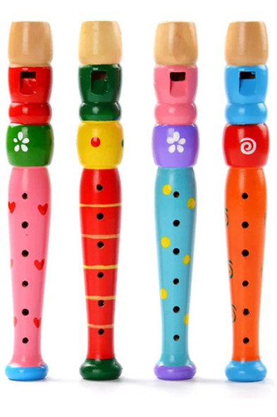 Flauta En Madera Montessori Infantil Colores Ltf Shop 0