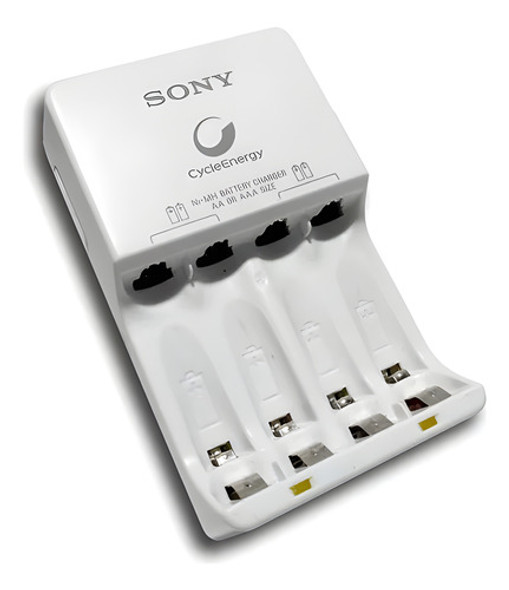 Cargador De Pilas Sony Hasta 4 Pilas Aa O Aaa Premium 0