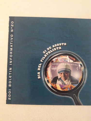 Boletín Informativo Número 20.  21 De Agosto.  Día Del Filat 0