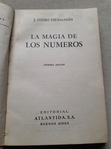 La Magia De Los Números - Jose Otero Espasandin - Atlantida 1