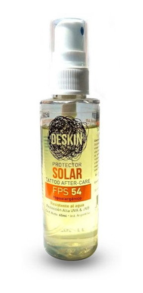 Protector Solar Para Tatuaje Fps 54  Deskin X 65ml 0