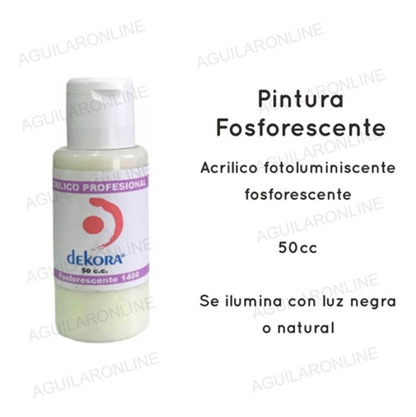 5 Pintura Fotoluminiscente Fosforescente Fluo Glow The Dark 1