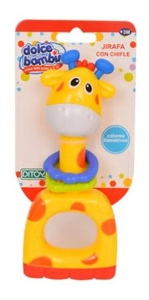Dolce Bambino Jirafa Con Chifle Sonajero Mordillo 0