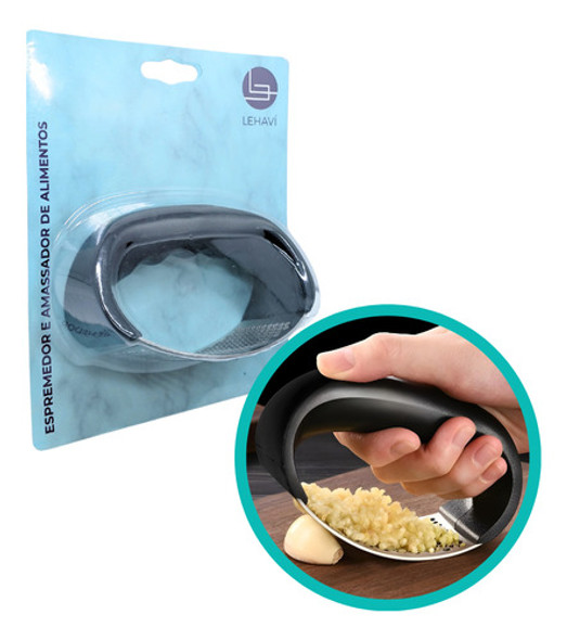 Espremedor Amassador Triturador De Alimento Alho Inox Manual 0