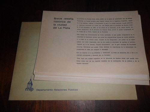 Breve Reseña Historica De La Ciudad De La Plata 0