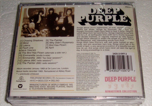 Deep Purple The Original Collection Cd Sellado / Kktus 1
