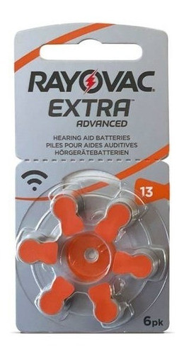 Pila 13 Boton Audifono Rayovac Pack X6 0