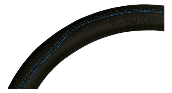 Cubre Volante Goodyear, Negro Con Costura Azul, Auto 38cm 1