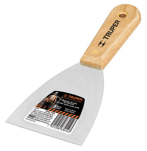 Espátula Flexible Mango Madera 3               Truper  Et-3f 0