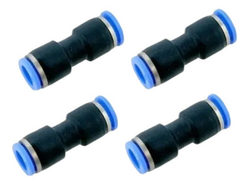 União Emenda Reta Pu 10mm Pneumática Engate Rápido 100 Peças 0