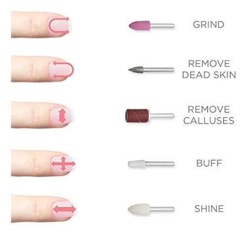 Fancii Professional Juego De Lima De Uñas Eléctrica Para Man 0