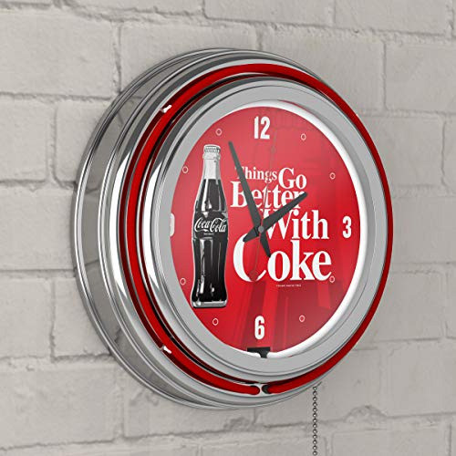 Reloj De Neón De Doble Anilla De Cromo Para Coque Gameroom - 1