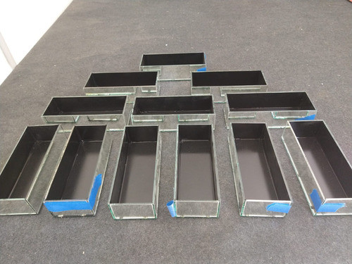 Cubo Rectangular Espejo Centrodemesa Fanal Decoración 20x8x5 1