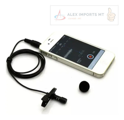 Microfone De Lapela Celular Smartphone De Ótima Qualidade 1