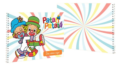 Caderno De Desenho Patati Patatá Personalizado C/nome 50fls 0
