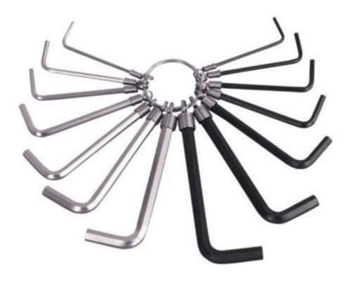 Llave Allen 20 Pz Pulgadas Y Milimetricas 0