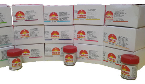 6 Colorantes En Pasta Comestible Fleibor 0