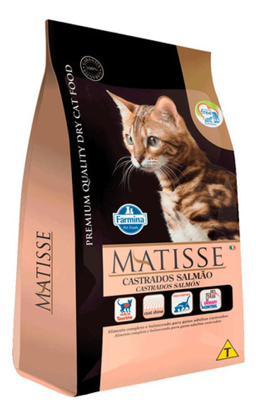 Alimento Matisse Gato Adulto Castrado Salmón 15kg 0