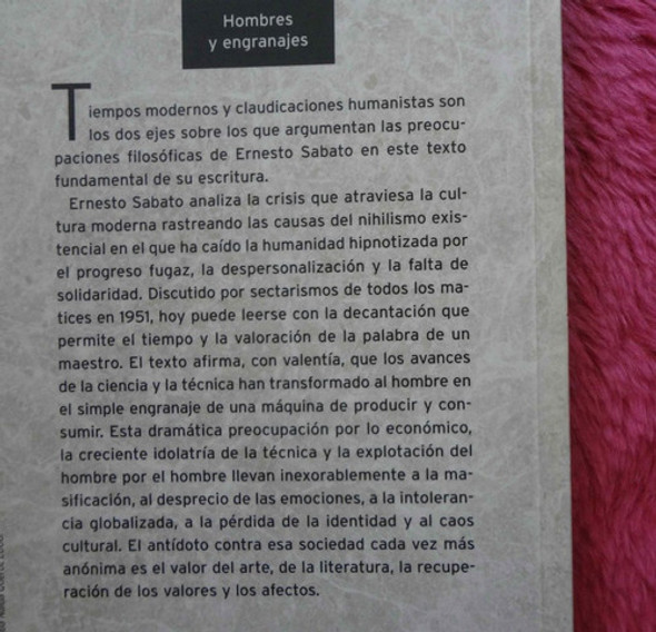 Hombres Y Engranajes De Ernesto Sabato 1