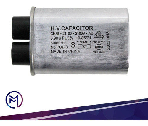 Capacitor Alta Tensão Microondas 0.90uf 2100v 1