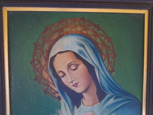 Cuadro Oleo Religioso, Virgen 1