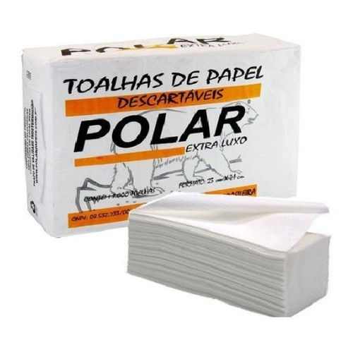 1000 Folhas De Papel Toalha Interfolha Polar Luxo 2 Dobras 0