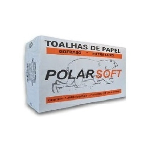 1000 Folhas De Papel Toalha Interfolha Polar Luxo 2 Dobras 1
