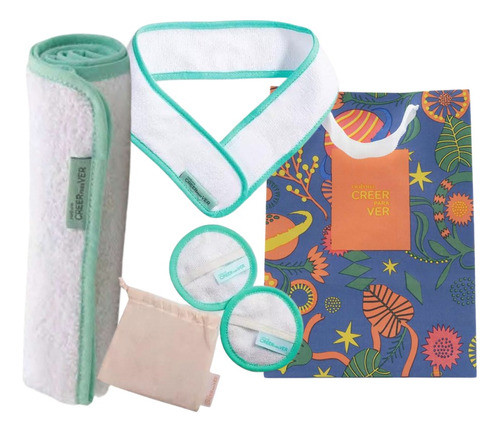 Kit Toallas Pad Limpieza Facial Creer Para Ver Natura - Lvdm 0