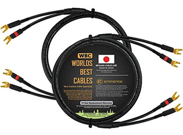 6 Pies - Par De Cables Coaxiales Para Parlantes De Audiófilo 0 6 Pies - Par De Cables Coaxiales Para Parlantes De Audiófilo 0