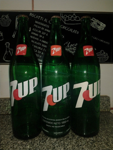 Antiguas Botellas De Seven Up De Los Años 80's 0