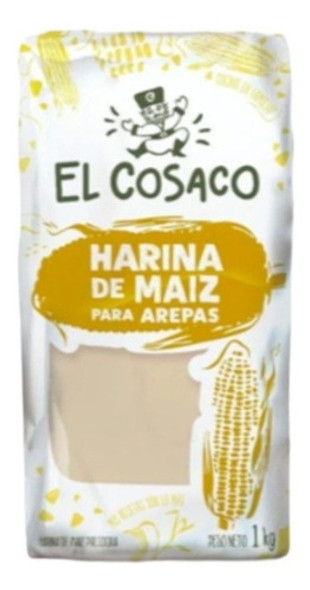 Harina De Maíz El Cosaco Arepas  De 1kg Pack 3u 0