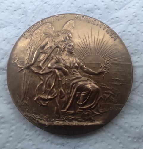 Medalla Argentina Congreso E.de La Corcova 7cm Diam 0