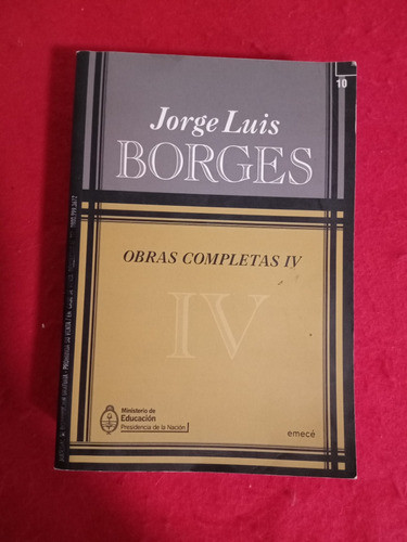 Obras Completas 4 Jorge Luis Borges 0