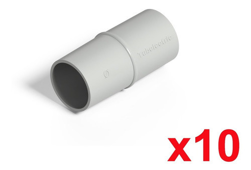 Cupla Union 50mm 2 Pulgadas Caño Rigido Corrugado Pack X10 0