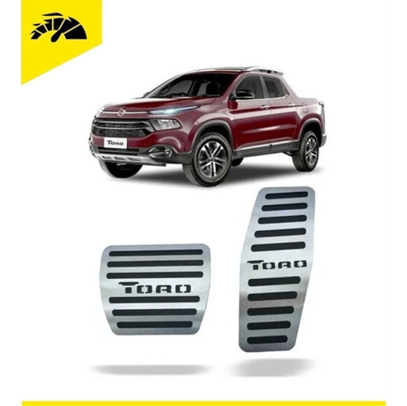 Kit Pedaleira E Descanso De Pé Fiat Toro Aço Inox 1 Kit Pedaleira E Descanso De Pé Fiat Toro Aço Inox 1