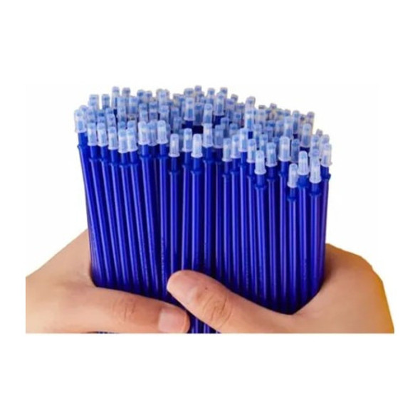 10 Und Refil Caneta Apaga A Tinta Com Borracha Calor Azul 1