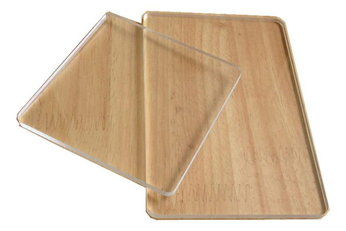 Placa De Presión Rectangular Y Cuadrada, Transparente, 2 Pie 0